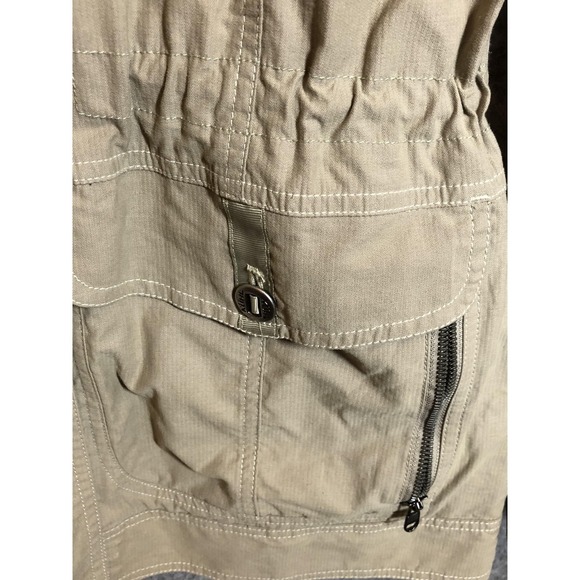 Kuhl Jacket Womens Small Tan Hooded Utility Field Coat Cotton Nylon Outdoor - Picture 3 of 14